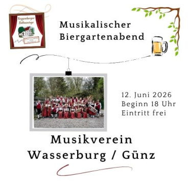 Biergartenabend bei Sonnenschein 