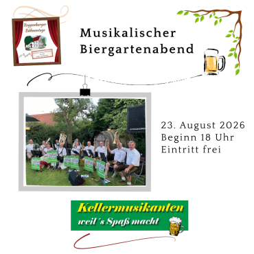 Die Kellermusikanten spielen am 23. August auf